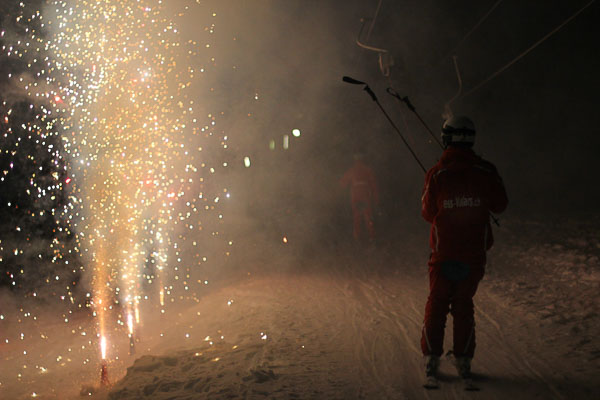 Ski show of villars-sur-ollon ski school