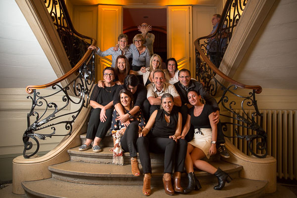 Photo de groupe souper d'entreprise