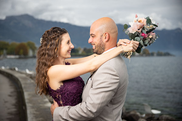 Mariage au bord du Léman