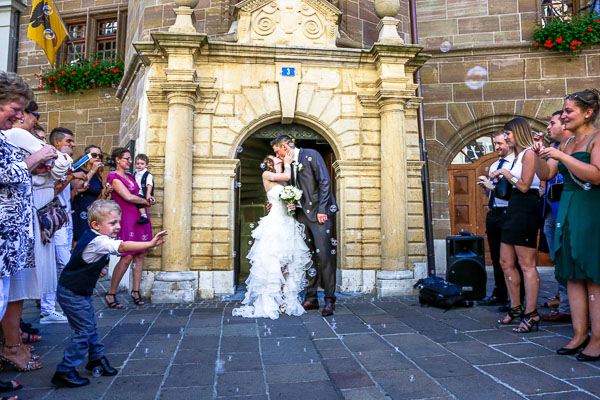 Mariage - sortie de l'hôtel de ville
