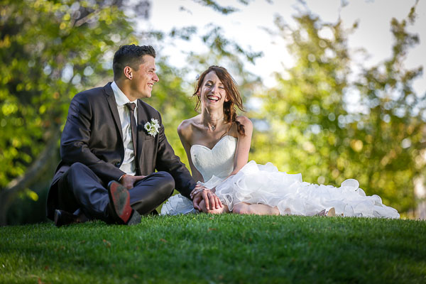 Les mariés en toute décontraction