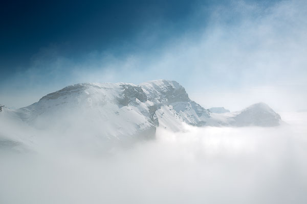 Le sommet des Diablerets vu depuis le Sex Rouge